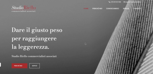 Identit&agrave; Aziendale e Sito web Studio Riello, Padova