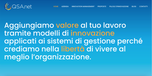 Identit&agrave; Aziendale e Sito web QSAnet, Lecco